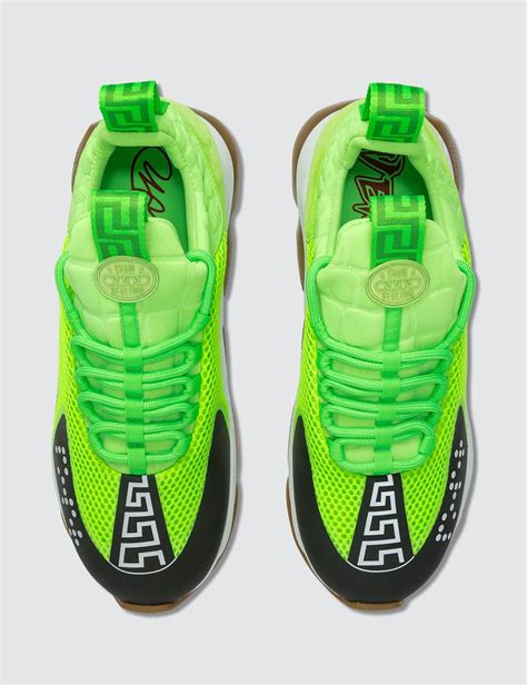 neon green versace shoes|Versace shoes.